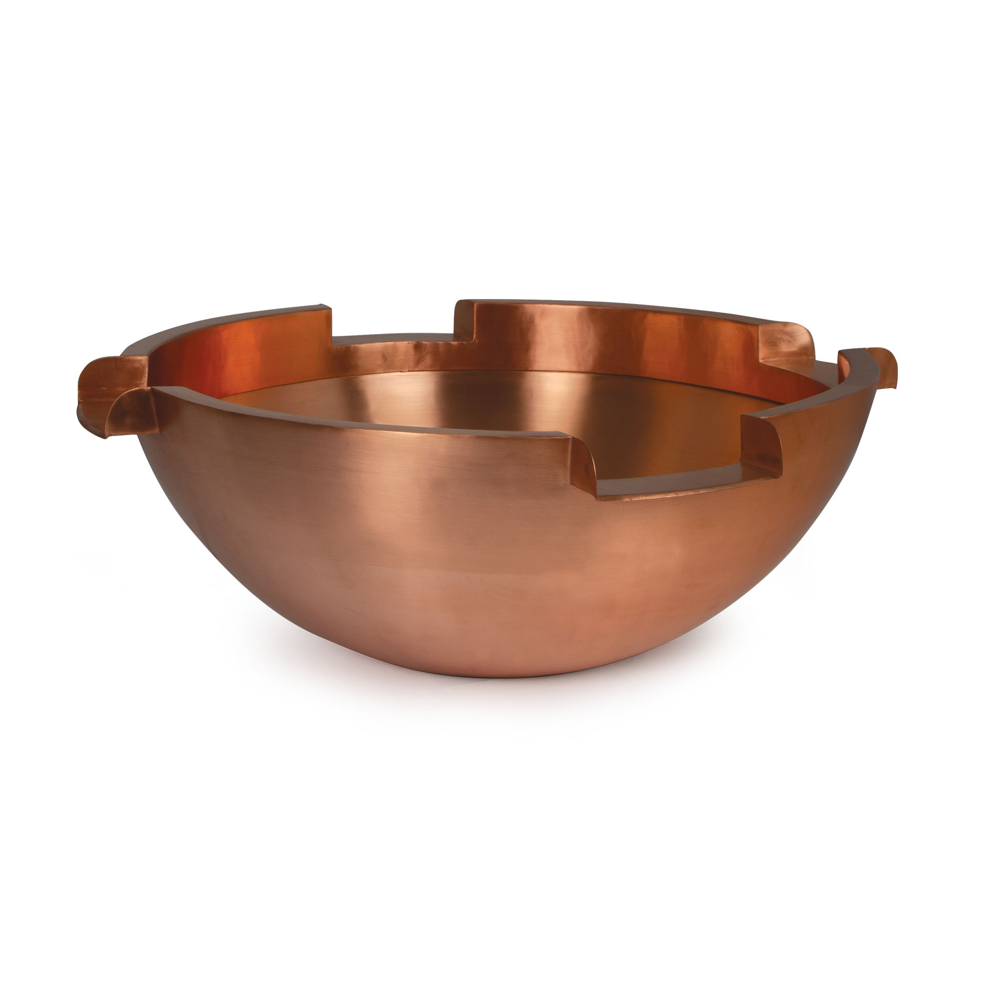 26" Copper Bowl w/ (4) 6" Spillways